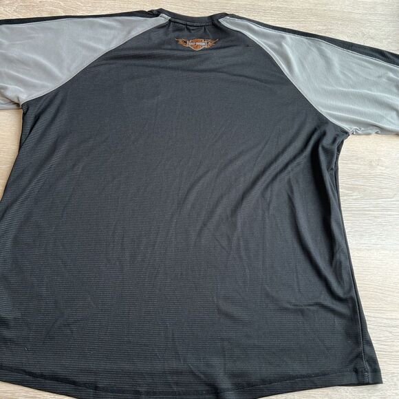 Harley Davidson HD Performance Men's Black Short Sleeve Athletic‎ T-shirt 3XL - Picture 7 of 10